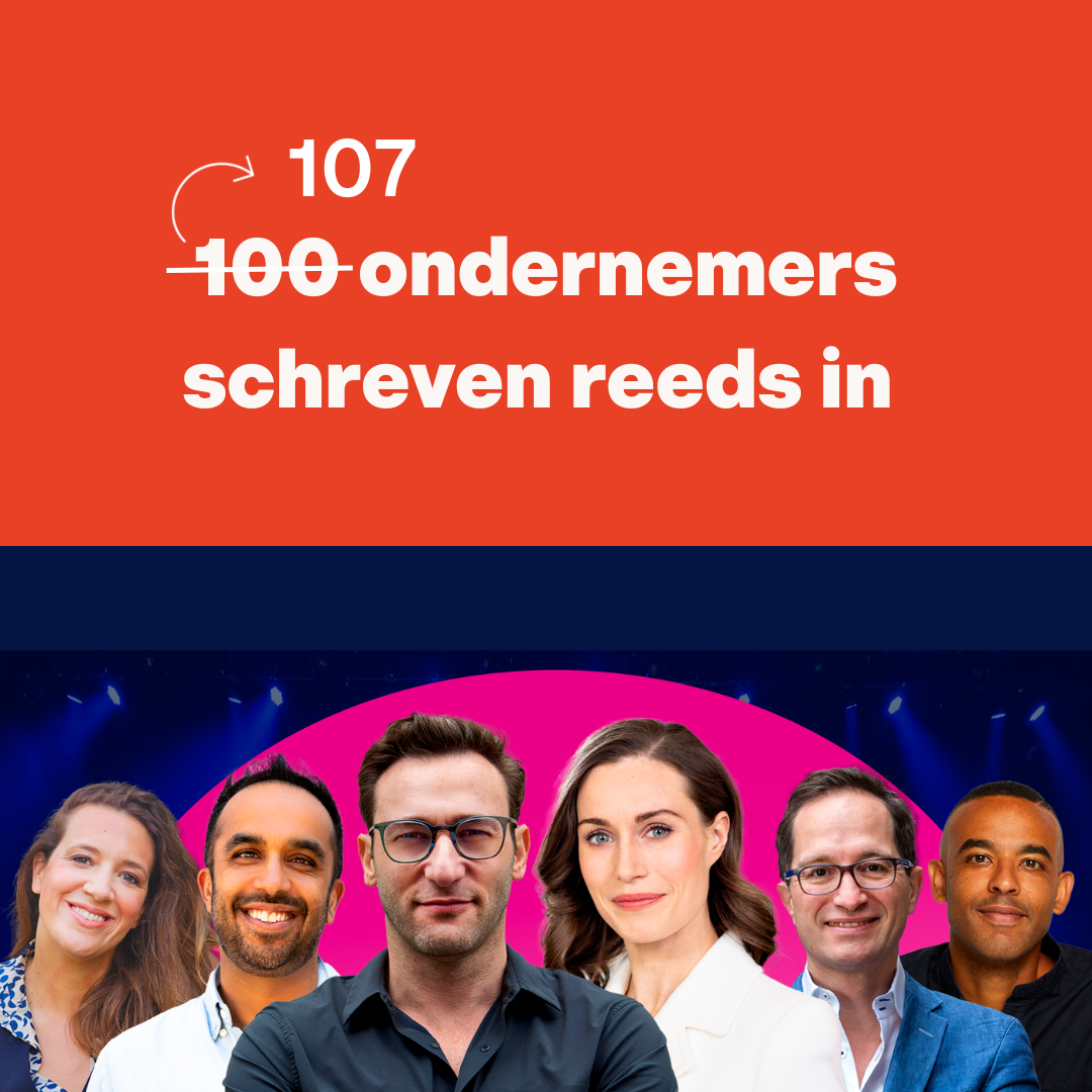 Al 107 CEO's & ondernemers schreven in om met Bloovi naar Simon Sinek en het Amsterdam Business Forum te gaan.