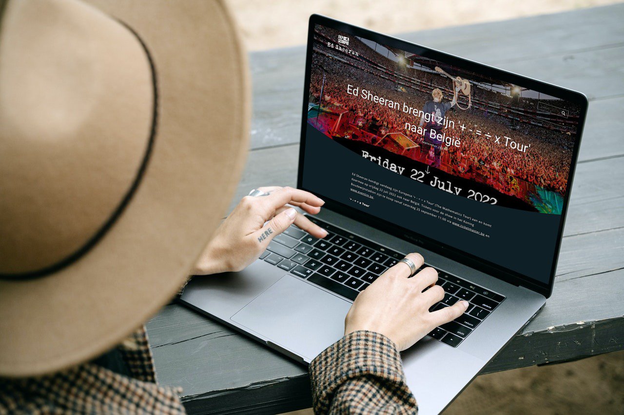 Britse wereldster Ed Sheeran doet een beroep op Leuvense websiteontwikkelaar