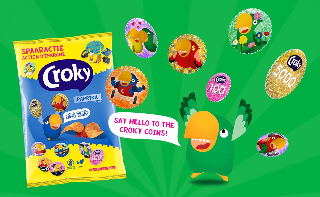 Chipsfabrikant Croky lanceert spaaractie met eigen NFT collectie