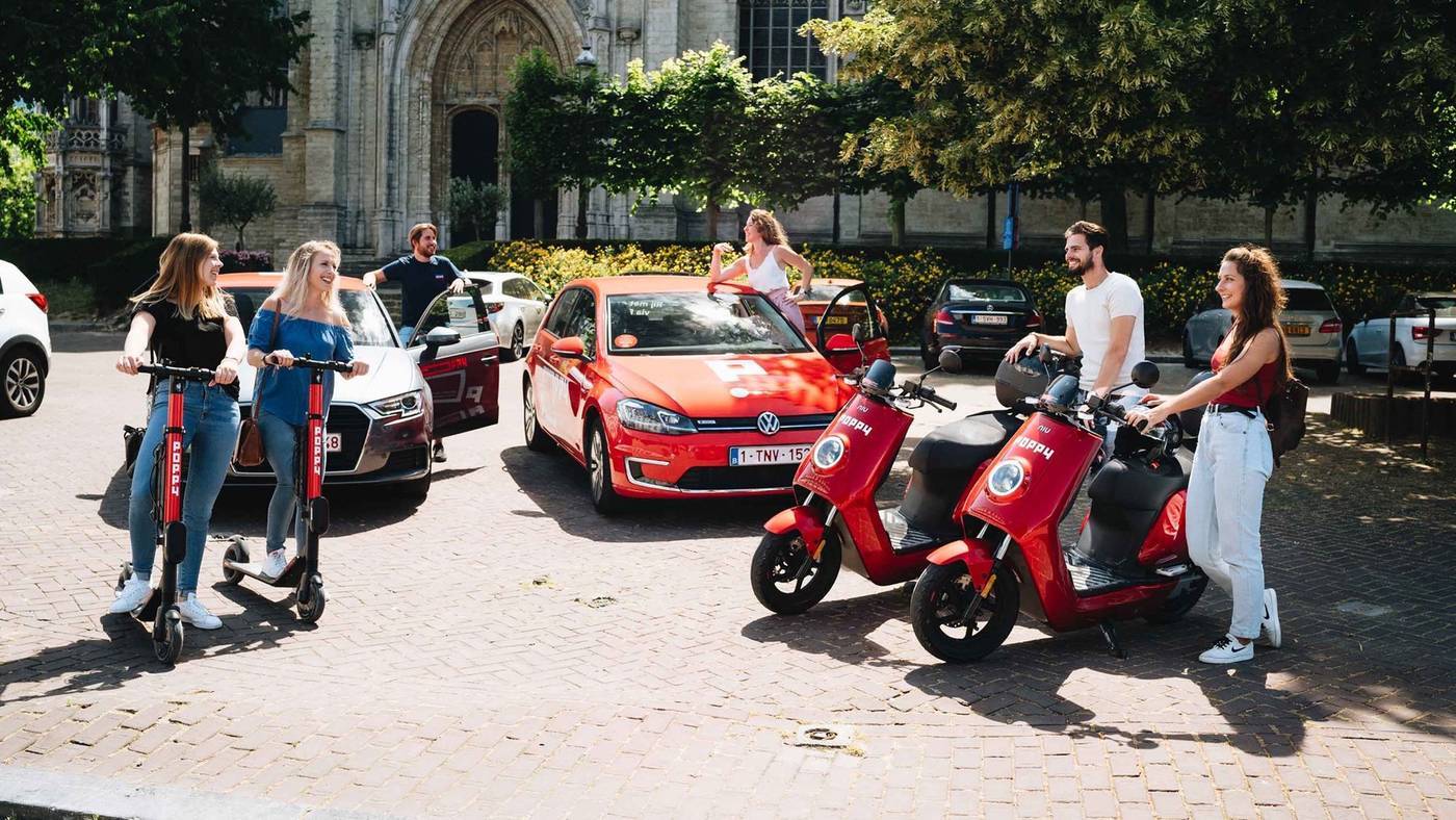 In de marge: Europese primeur voor Antwerpse deelmobiliteitsplatform Poppy